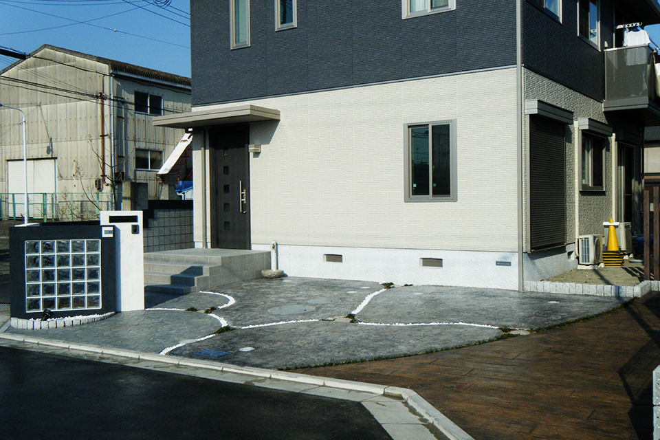和歌山県のマットスタンプ舗装工事 有限会社前畑建材店